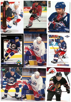 9 x ALEXEI ZHAMNOV Jets, Blackhawks