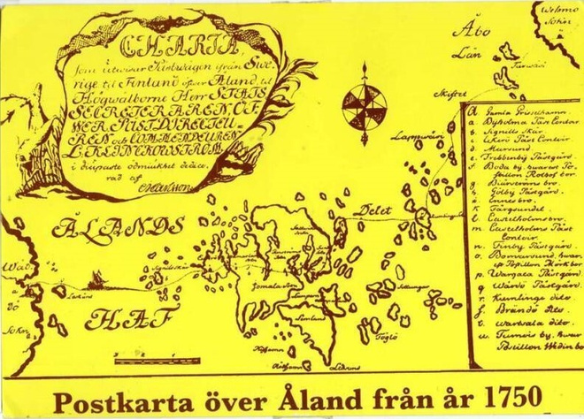 kortti ** Ahvenanmaa kartta linna ym. rakennus - erilaisia