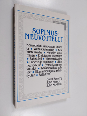 Gavin Kennedy : Sopimusneuvottelut