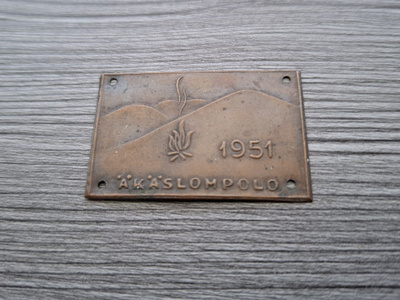 Matkailu tms. merkki ÄKÄSLOMPOLO 1951