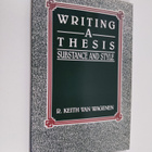 R. Keith Van Wagenen : Writing a thesis : substance and s... - pikkukuva 1