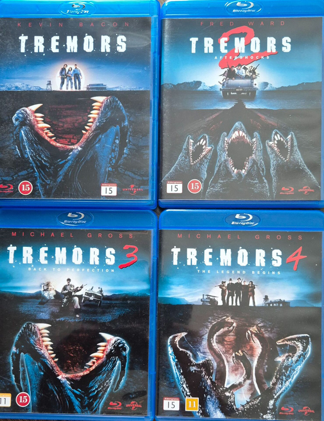 VÄRISTYKSIÄ (Tremors) 1-4  -Blu-Ray