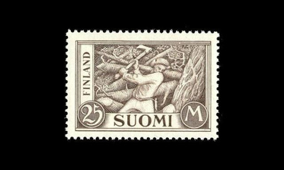 157 ** Yleism. 25 mk Puunkaataja (1930)