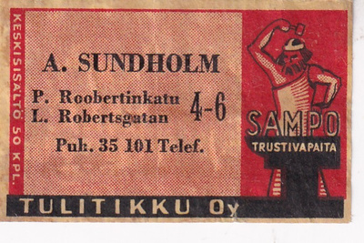 A. Sundholm, P. Roobertinkatu 4-6   6/3