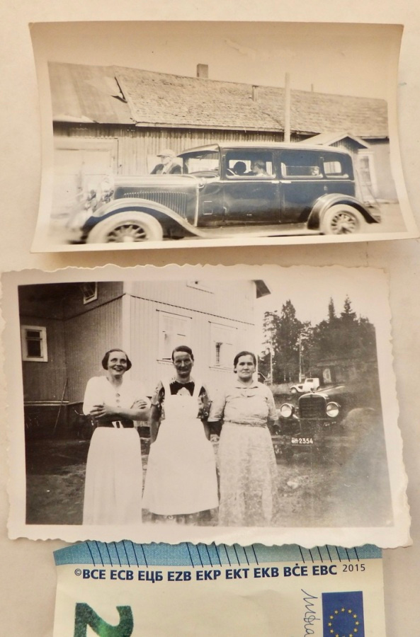 2 VANHAA Valokuvaa KIVAT Autot Häme 1930-l