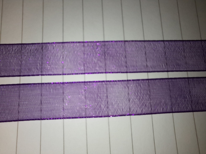 500cm violetti organtza nauhaa