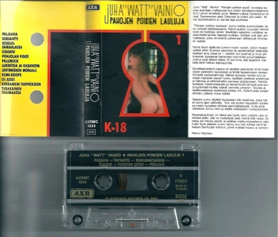 Pahojen Poikien Lauluja 1 – Juha Watt Vainio kasetti (MINT)