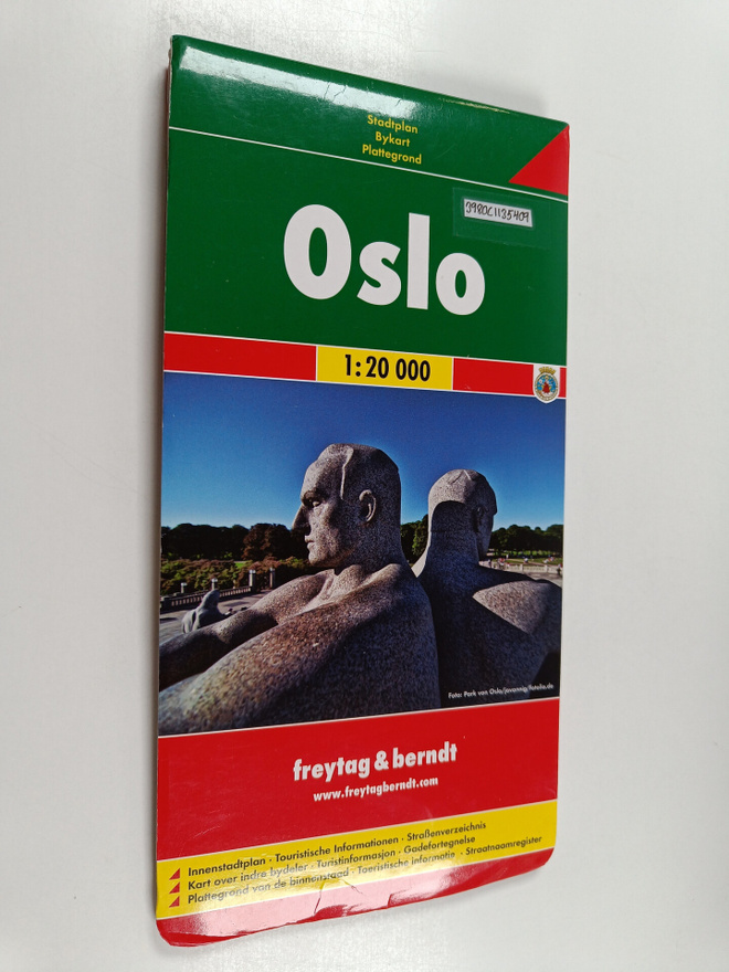 Oslo : Stadtplan = Bykart = Plattegrond =  City map = Pla...