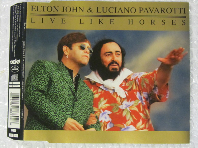Elton John&Luciano Pavarotti•Live Like Horses CD Maxi-Single