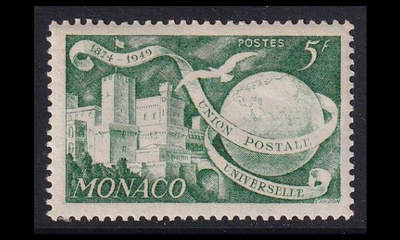 Monaco 401 ** UPU 75v 5 Fr (1949)