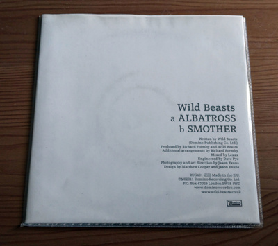 WILD BEASTS: Albatross / Smother 7" + juliste