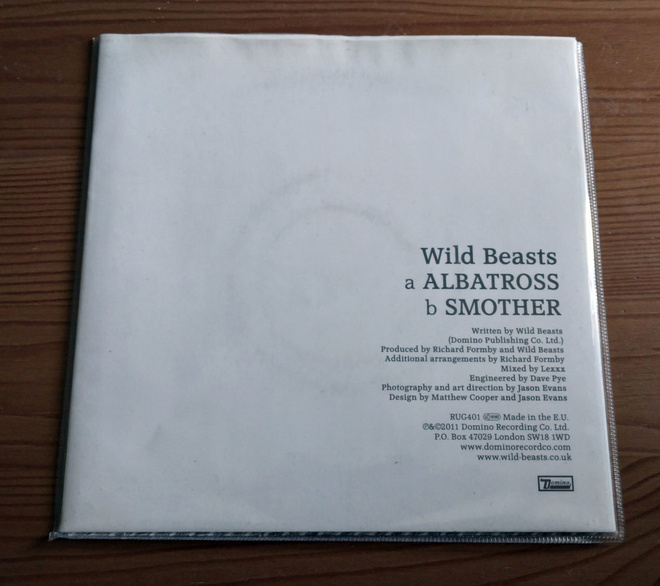 WILD BEASTS: Albatross / Smother 7" + juliste