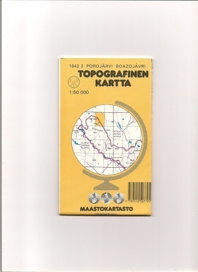Topografinen kartta 1:50 000 Porojärvi