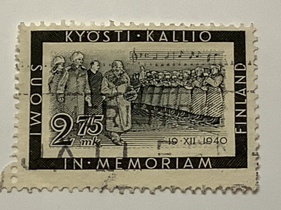 237 / 1941 Presidentti Kallion surumerkki o leimattu