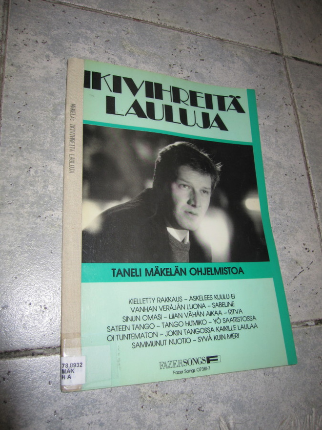 IKIVIHREITÄ LAULUJA - TANELI MÄKELÄN OHJELMISTOA