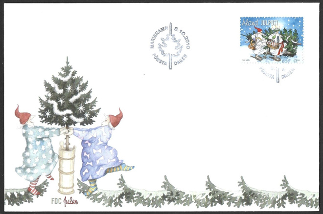 FDC Åland 2010  Joulu  LaPe ÅL 330