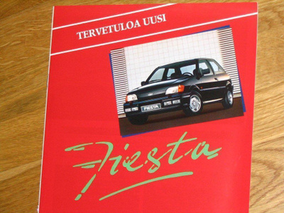 1989 Ford Fiesta esite - suomalainen - KUIN UUSI