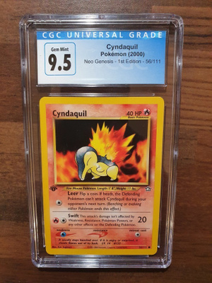 Pokemon Cyndaquil 1st edition CGC 9.5