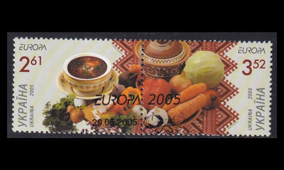 Ukraina 719-20p o Europa gastronomia (2005)