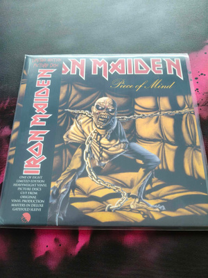 IRON MAIDEN piece of mind LP kuvavinyyli