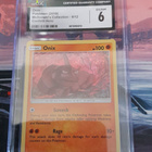 Pokemon onix mcdonalds collection confetti holo cgc 6 - pikkukuva 1