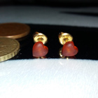 Vintage Gold double Meripihka korvakorut amber - pikkukuva 5