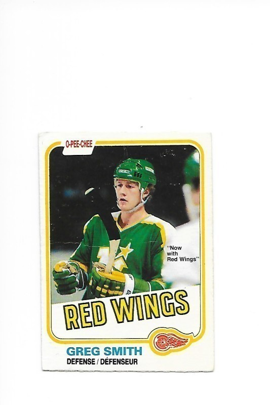 1981-82 OPC #168 Greg Smith Detroit Red Wings
