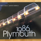 Esite Plymouth 1986: Voyager, Gran Fury Salon, Reliant K ym - pikkukuva 1