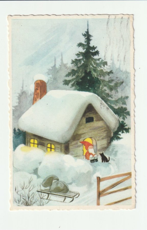 Postikortti, JOULUKORTTI  vanha