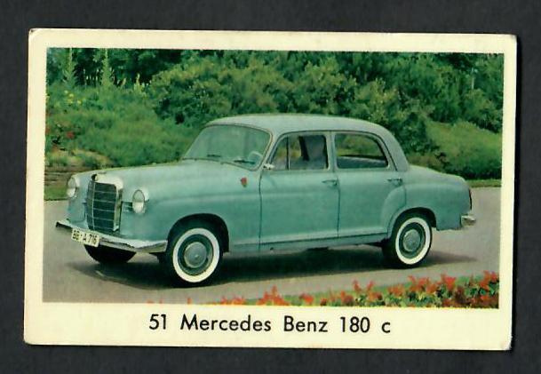 Keräilykuva - Auto - 51 Mercedes Benz 180 c
