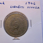 5 mk 1946 Virhelyönti Lievästi Sivussa - pikkukuva 1