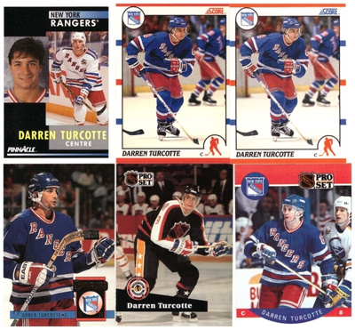 6 x Legenda DARREN TURCOTTE New York Rangers
