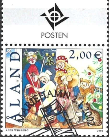 Åland 2002 Nuutinpäivä 2,00 € välilöpari logo EPL LaPe 201