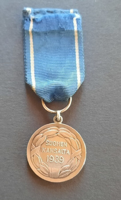 1lk Vapaudenmitali 1939 Talvisota, hopeaa, ohut kuten kuuluu