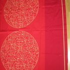 Pöytäliina, punainen, puuvillaa 125x  130cm - pikkukuva 1