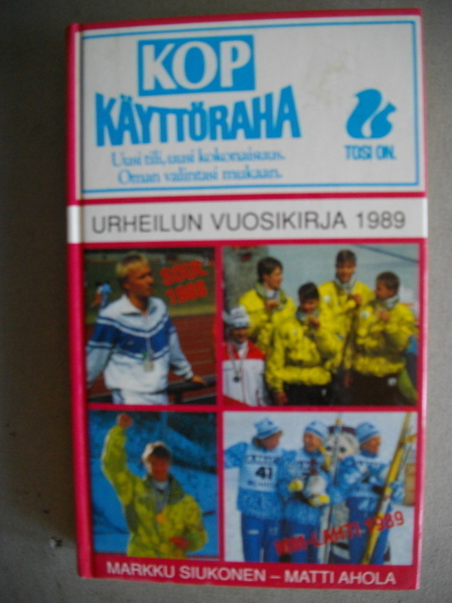 Siukonen-Ahola: Urheilun vuosikirja 1989 (18.3)