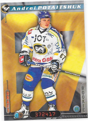 2000-01 CardSet #299 Andrei Potaichuk Kärpät