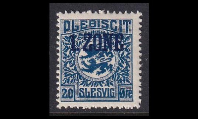 Slesvig 20 ** Vaakuna 1. Zone 20 öre (1920)