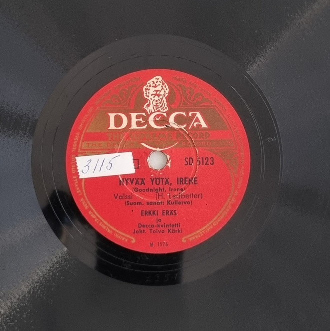 Savikiekko 1951 - Erkki Eräs (Kauko Käyhkö) - Decca SD 5123