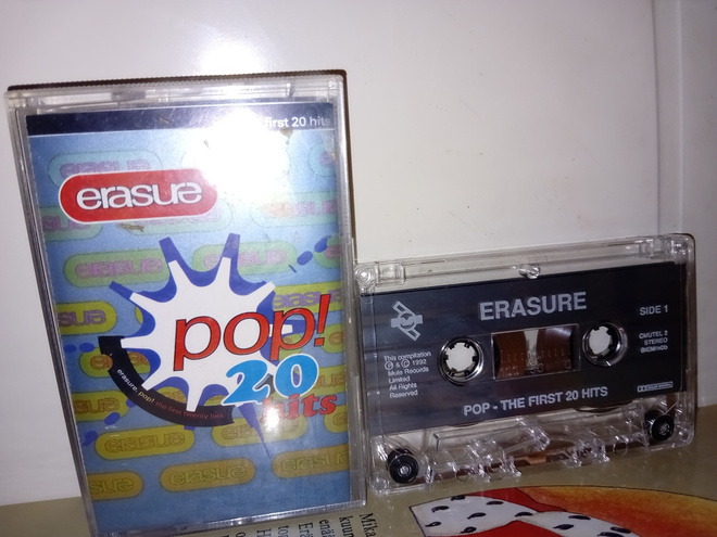 C-kasetti Erasure Pop! The first 20 hits ( SIS POSTIKULU  )