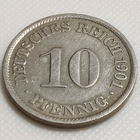 Saksa 10 Pfennig 1901A - pikkukuva 3