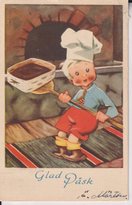 Glad  Påsk, Poika paistaa mämmiä    ,  e36