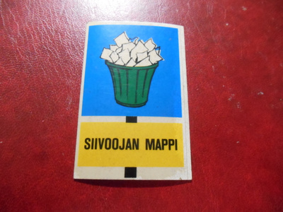 Purkkatarra Jenkki Kuvahuuli Siivoojan mappi