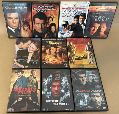 Pierce Brosnan elokuvia 12 levyä DVD
