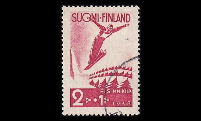 209 o F.I.S. hiihtokisat 2mk+1mk (1938)