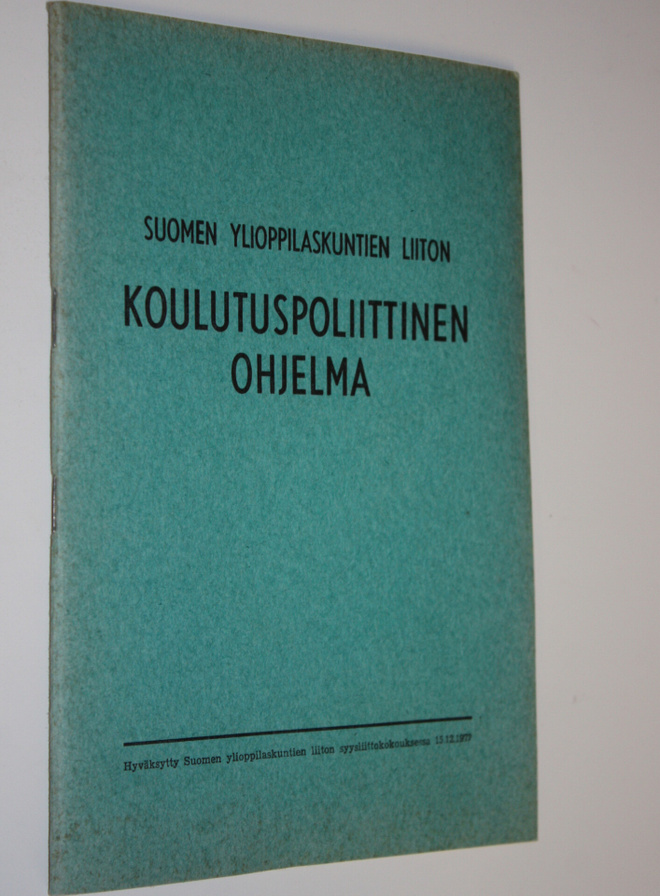 Suomen ylioppilaskuntien liiton koulutuspoliittinen ohjel...