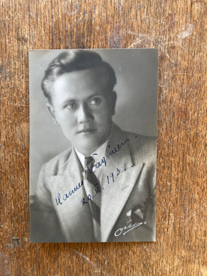 HANNES HÄYRINEN, SIGNEERATTU VALOKUVA, 20.5.1939