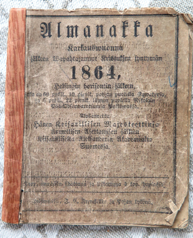 Suomenkielinen Almanakka vuodelle 1864