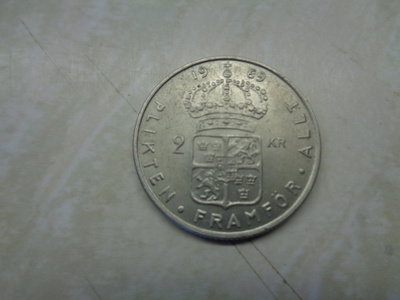 Ruotsi 2 kruunua 1969
