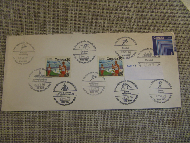XXI Olympiad Montreal 1976   26.VII.1976 kirje.